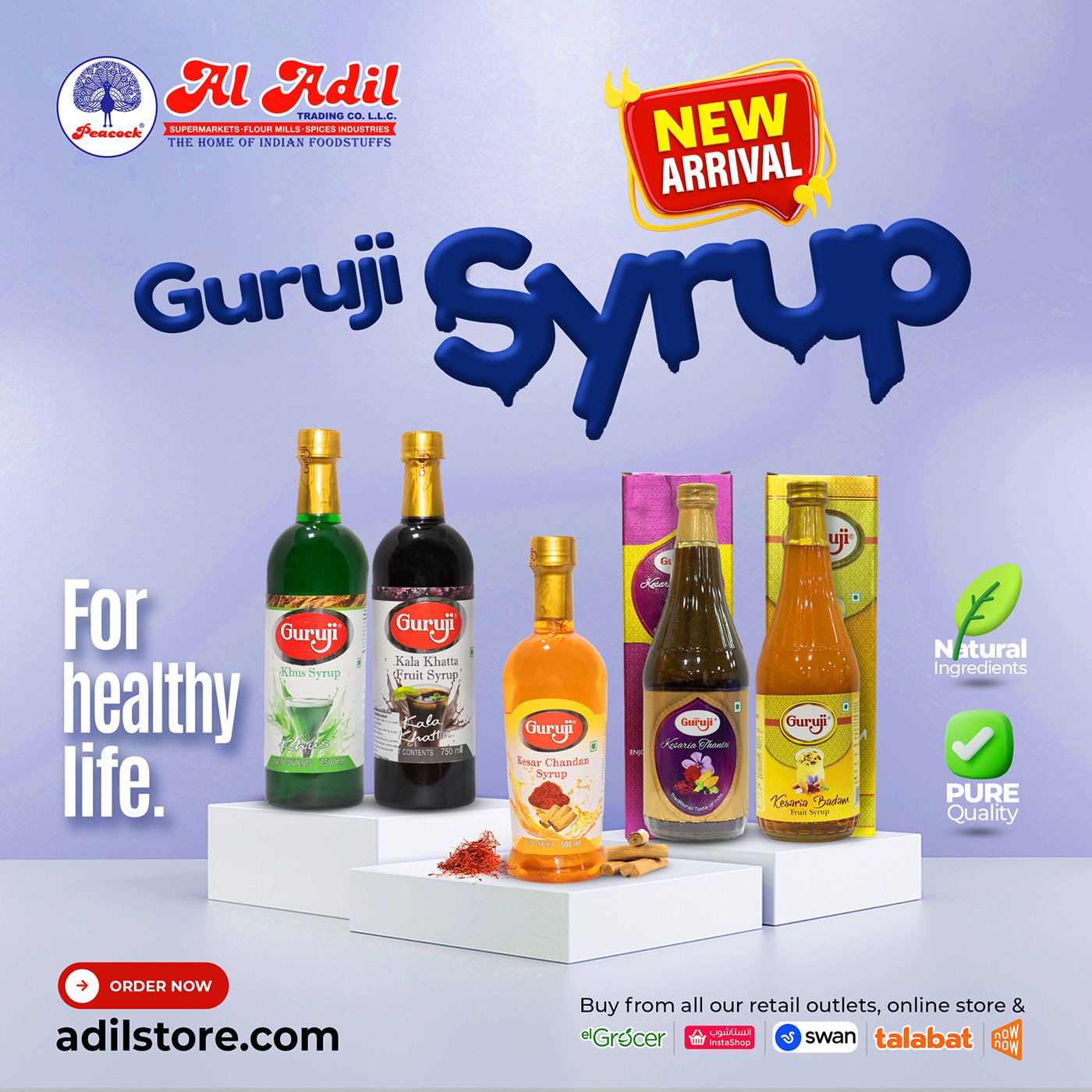 Advertising  banner drinks guruji juice post ras Social media post Socialmedia syrup