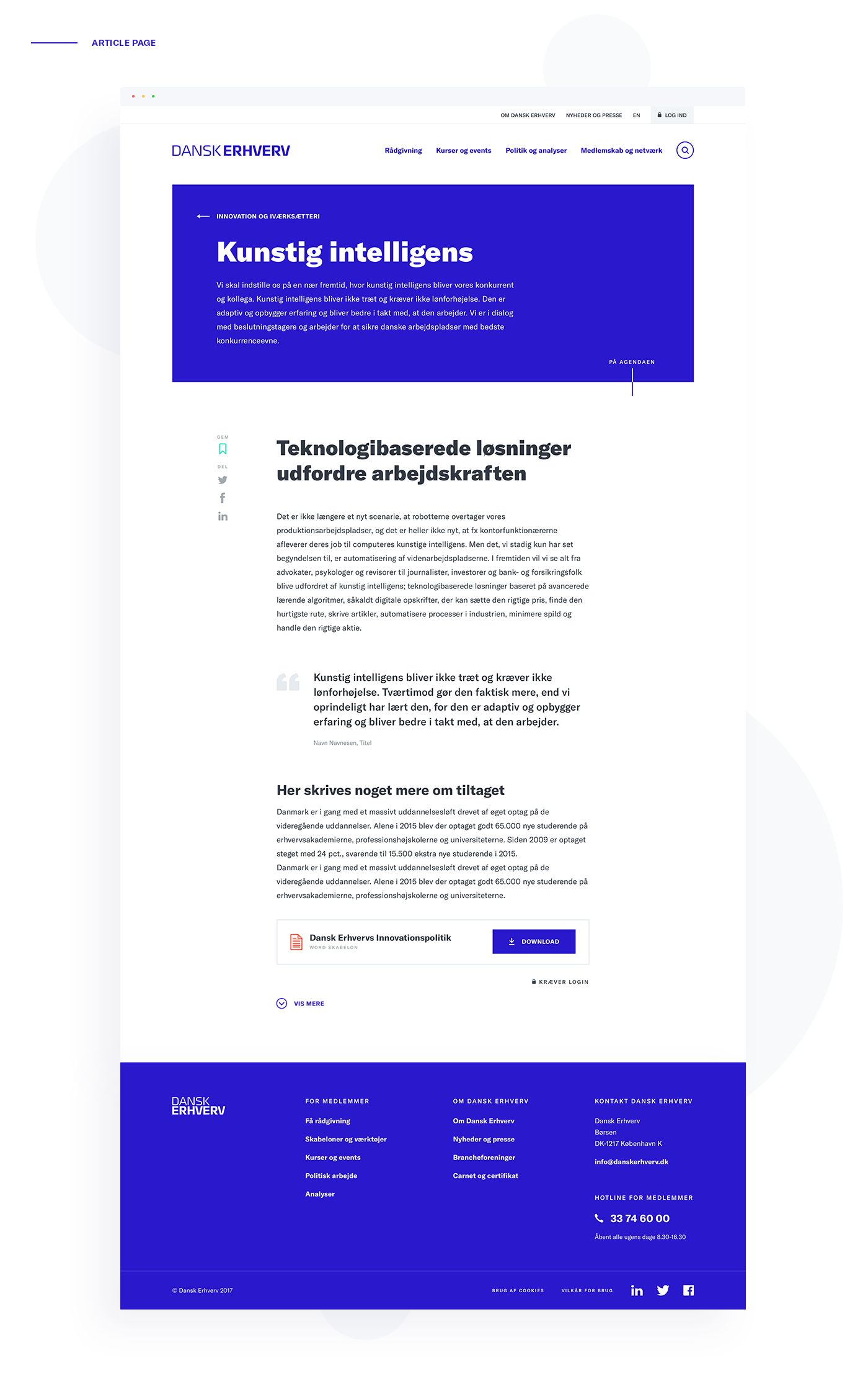 branding  redesign visual identity blue denmark Corporate Design brandmanual UI ux pattern