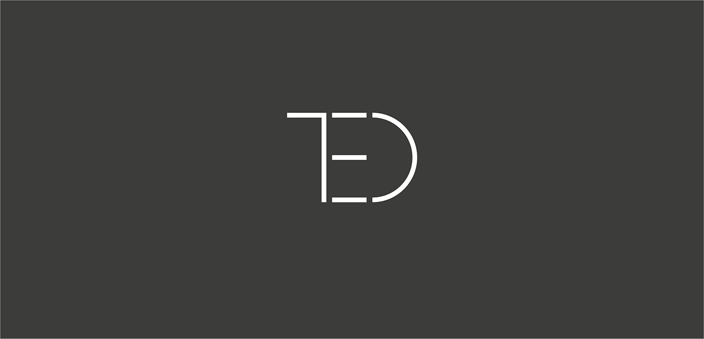 logo brand branding  stationary Sponsorship TED president paper monogram