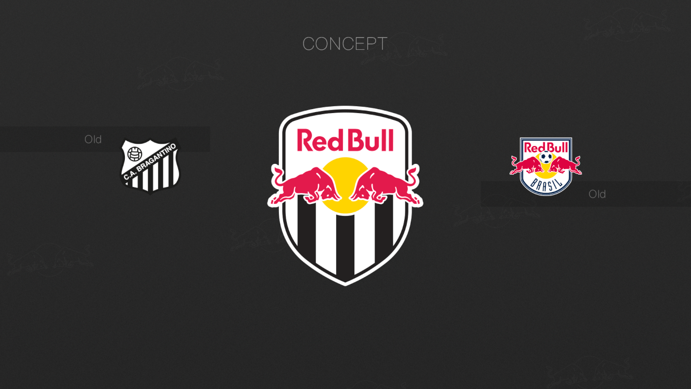 BRAGANTINO brand identity concept logo design football futebol Logo redesign Rebrand rebranding RedBull