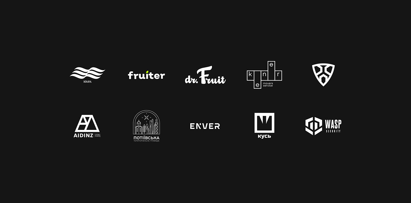 blackandwhite brand identity Collection icons logo collection Logo Design logofolio logos Logotype typography  