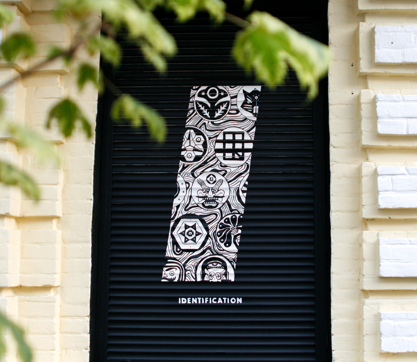 Mural design interior lettering Semak RIOT DIVISION Hand Painting narrative letters Graffiti