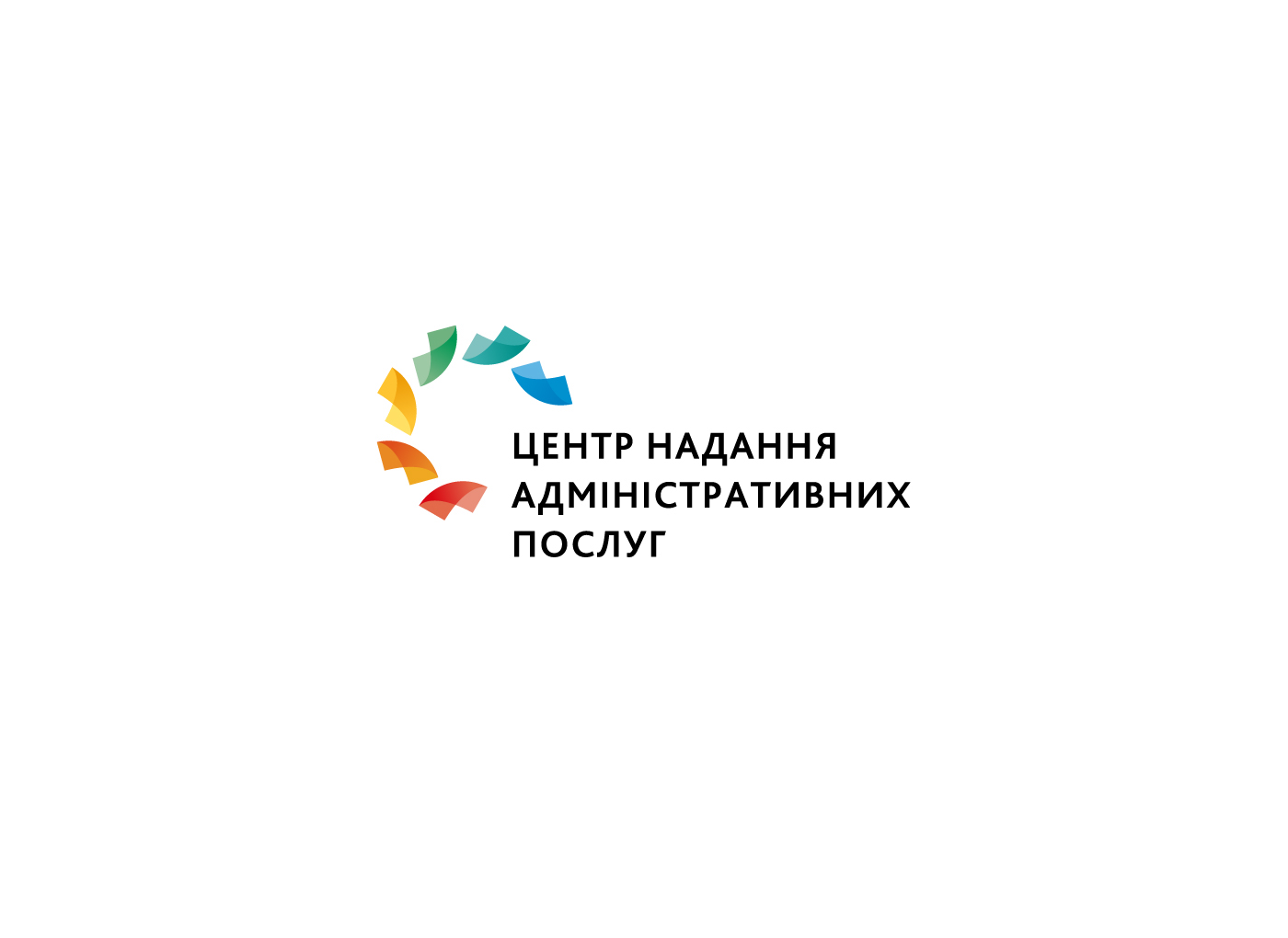 logo identity administrative services center brand business card ukraine