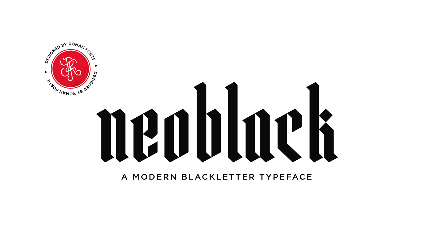 Blackletter Calligraphy   font gothic lettering modern type typedesign typography  