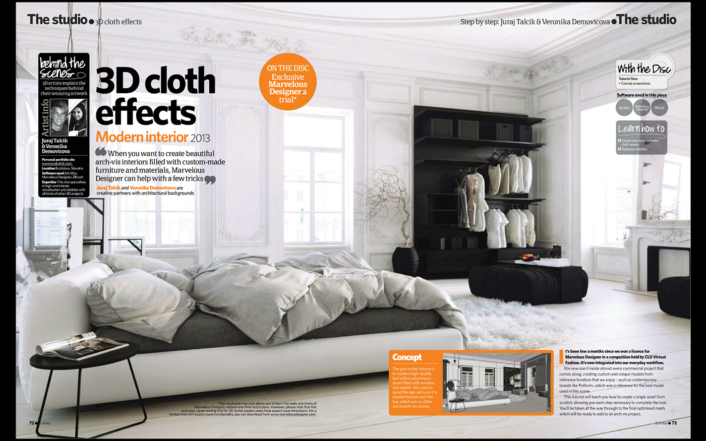 modern Interior modern interior digital cloth bed bedroom