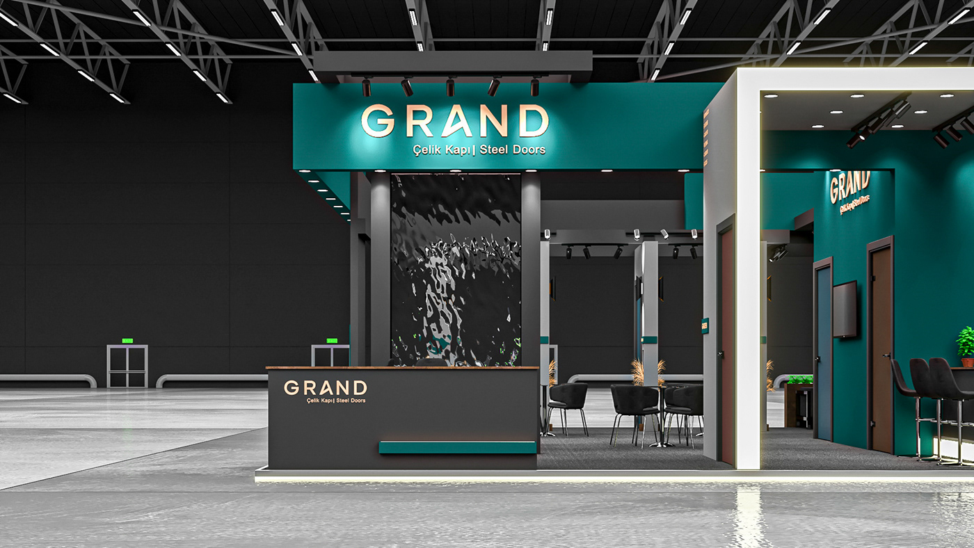 2023 design design Exhibition  exhibition stand expo fuar standı Grand çelik kapı Stand stant tasarım