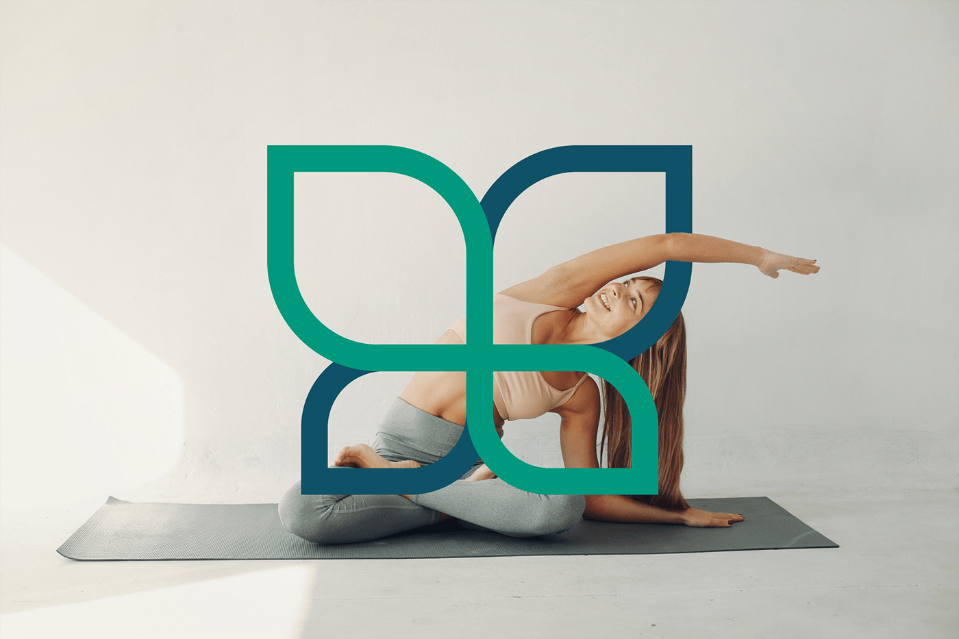 design gráfico visual identity Fisioterapeuta fisioterapia Pilates brand identity Verde AZUL marca Logotipo
