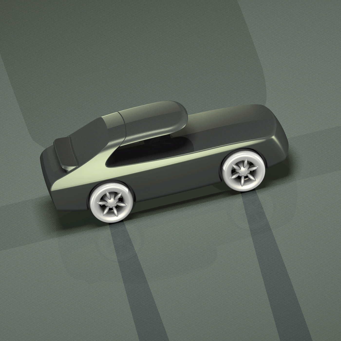 3D car design kids modeling rendering saab toy toys