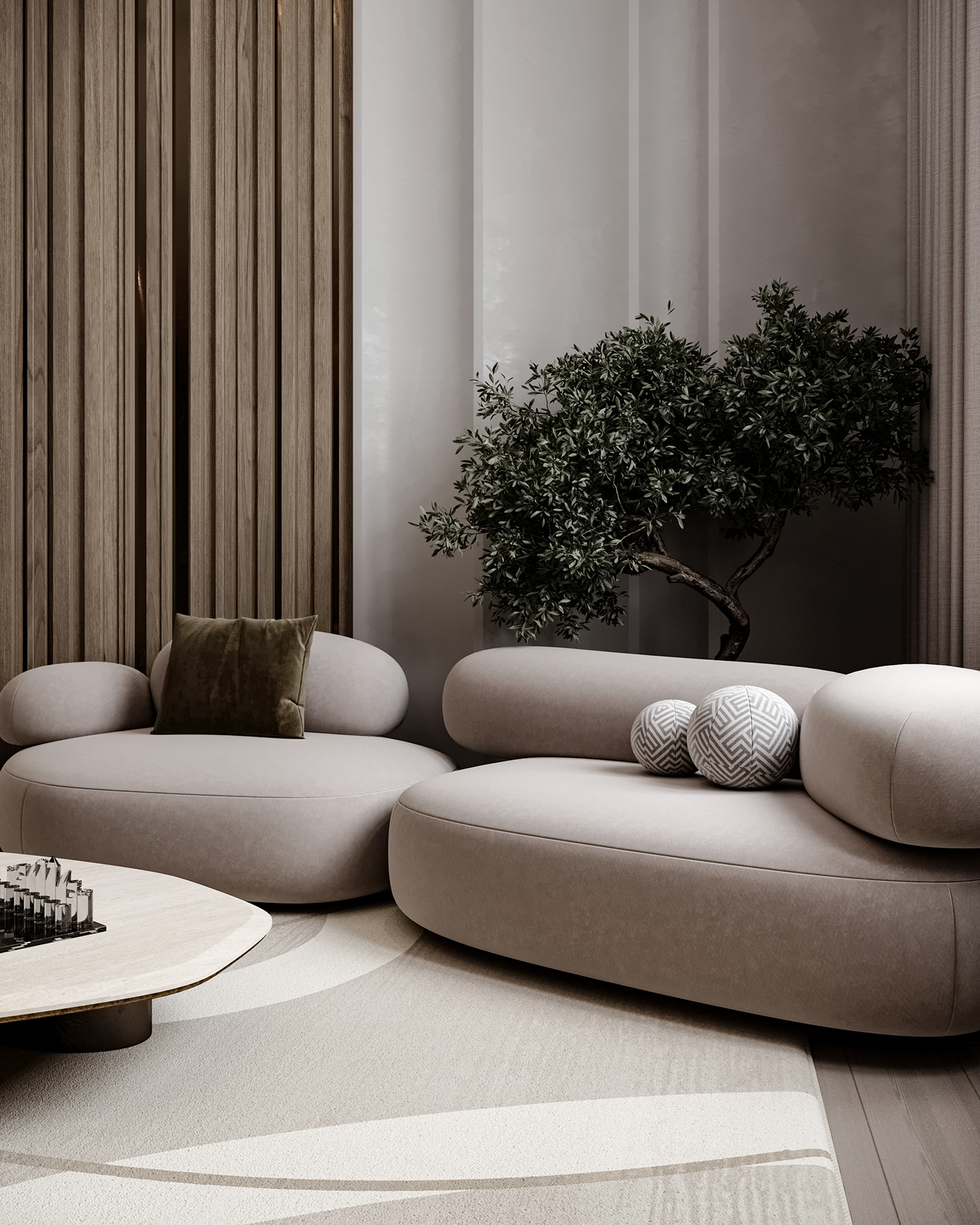 Luxury Design architecture visualization modern interior design  3ds max CGI sofa furniture chair