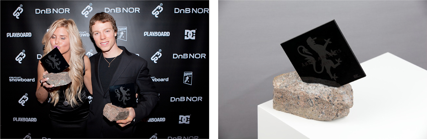 snowboard award Awards norway norwegian Anaglyphs 3D rostrum westerdals Norse