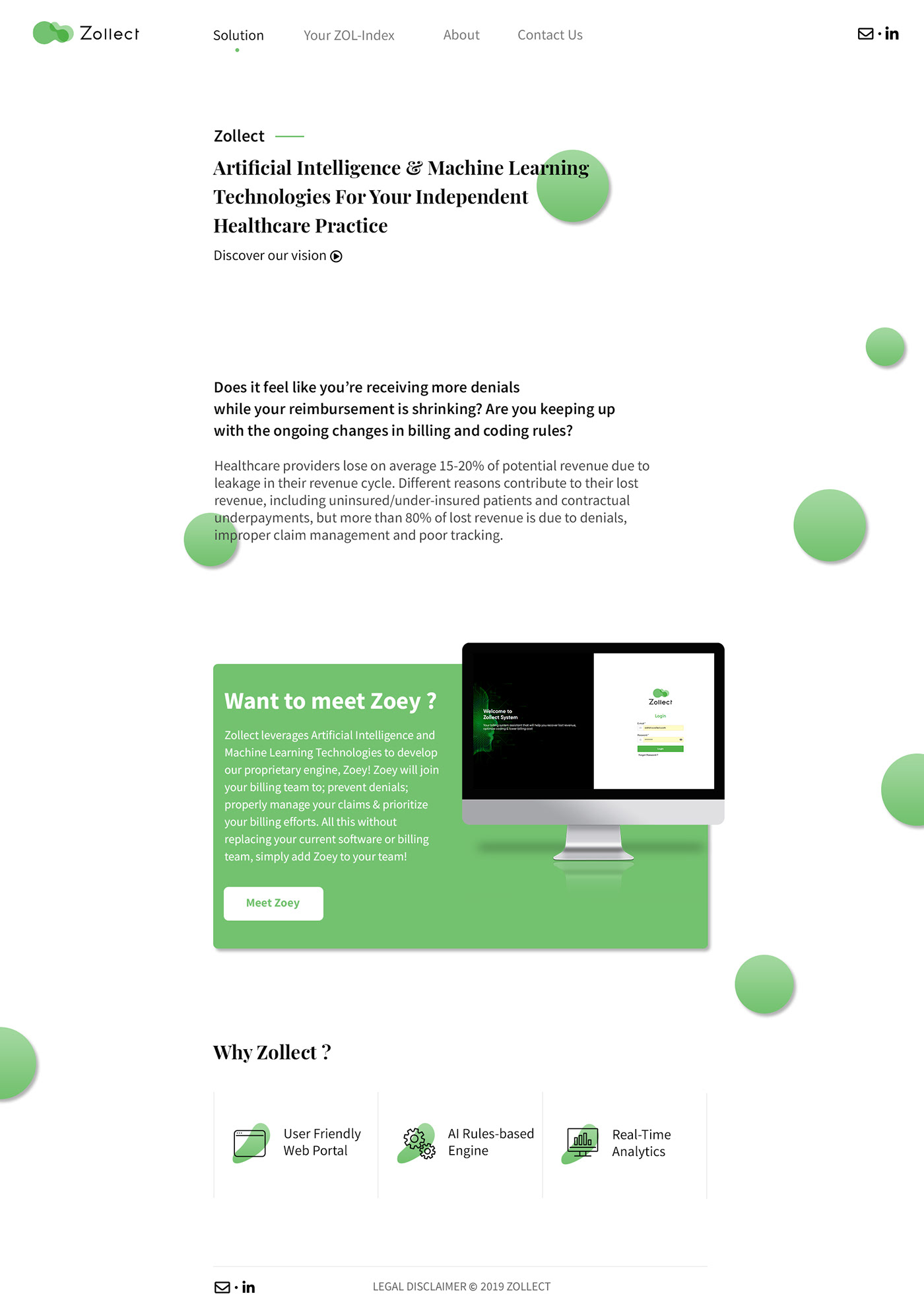 Webdesign landing page home page minimalist web development 