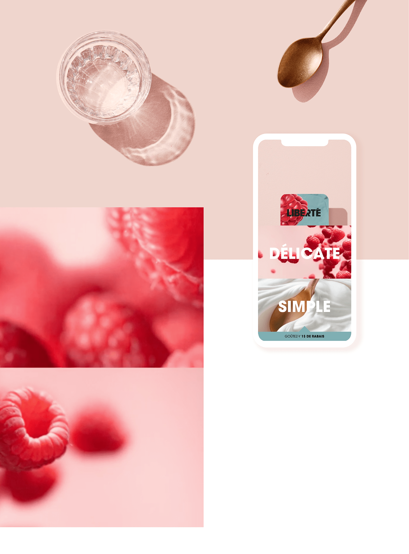 Experience gourmandise mobile pink rose seduction site web yaourt Yogourt