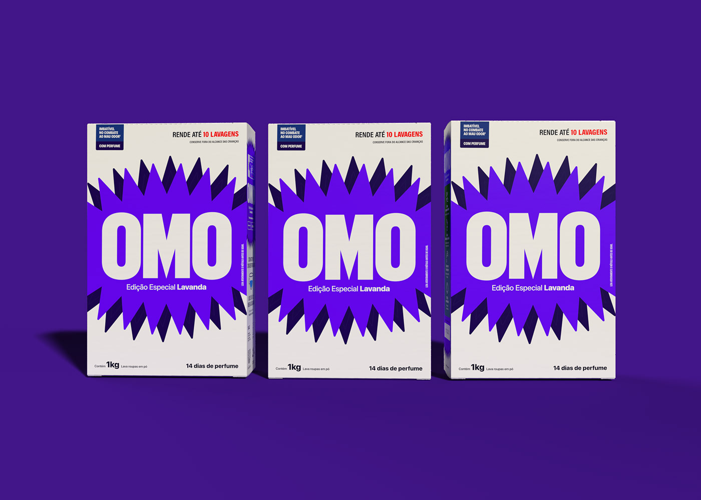 Packaging redesign embalagem omo Unilever detergent laundry brand identity