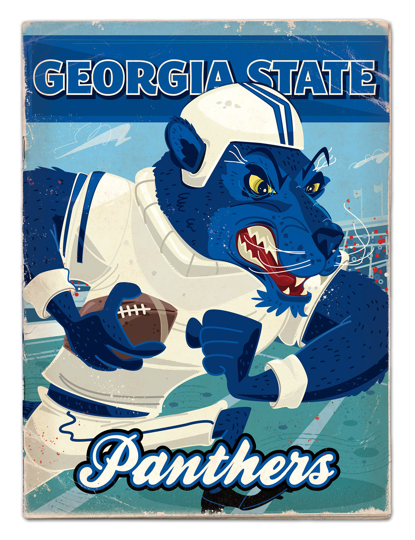 college football Football poster panther sports