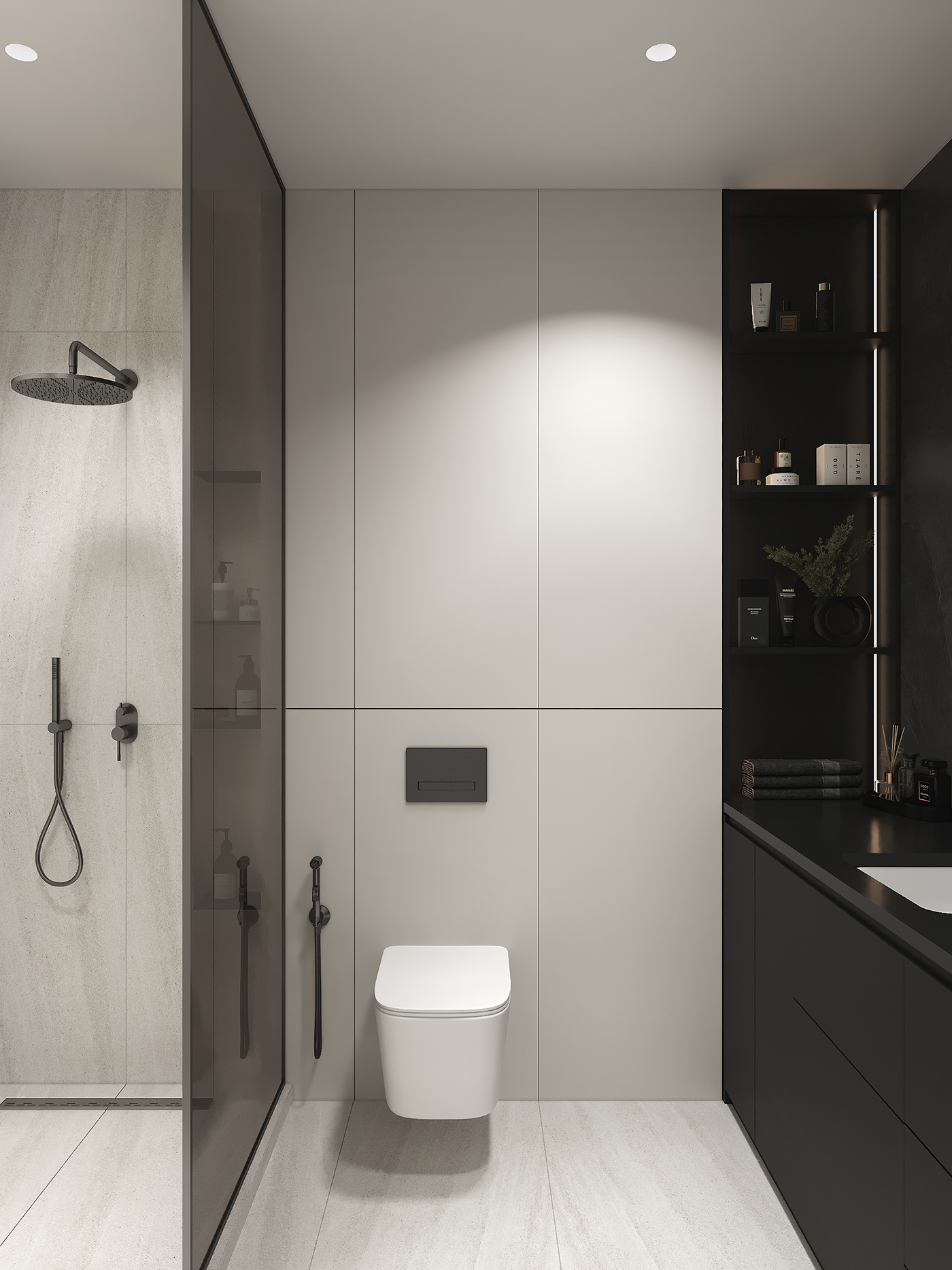 bathroom design visualization Render interior design  modern 3ds max corona archviz CGI