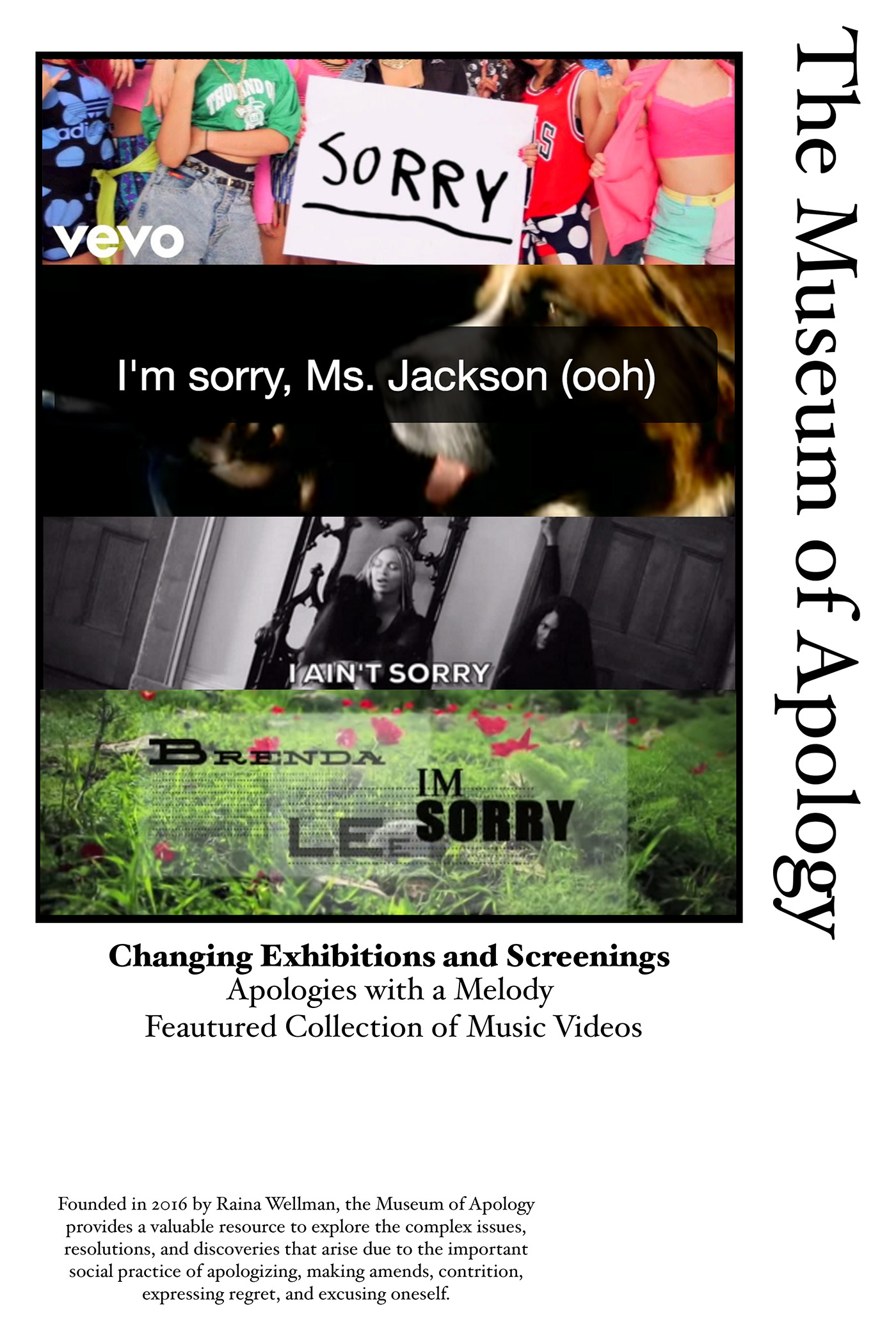 museum Apology sorry design Education branding  programming  sculpture Interaction design  Exhibition Design 