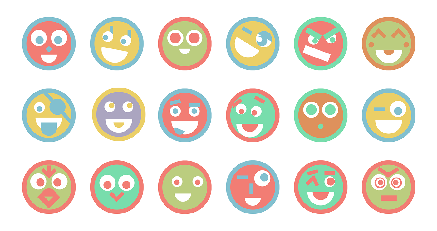 generative Icon Emoticon infographics visualization logo children Basel Participation dynamic identity