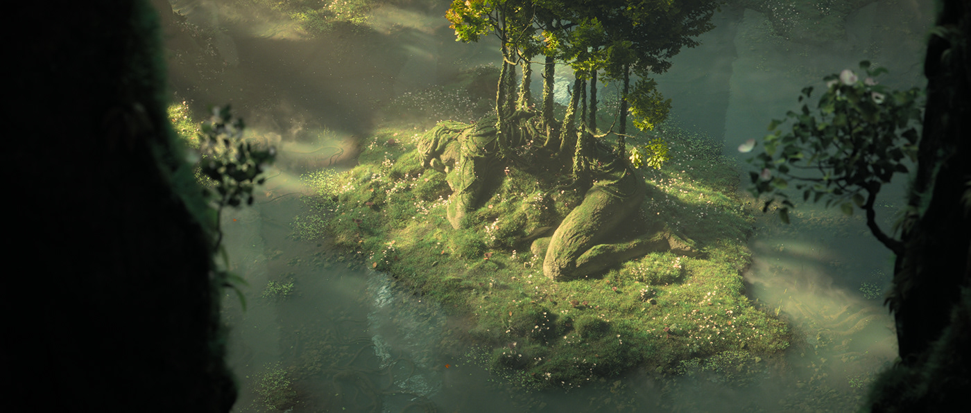 forest Ghibli miyazaki Mononoke peace Sediment sleep