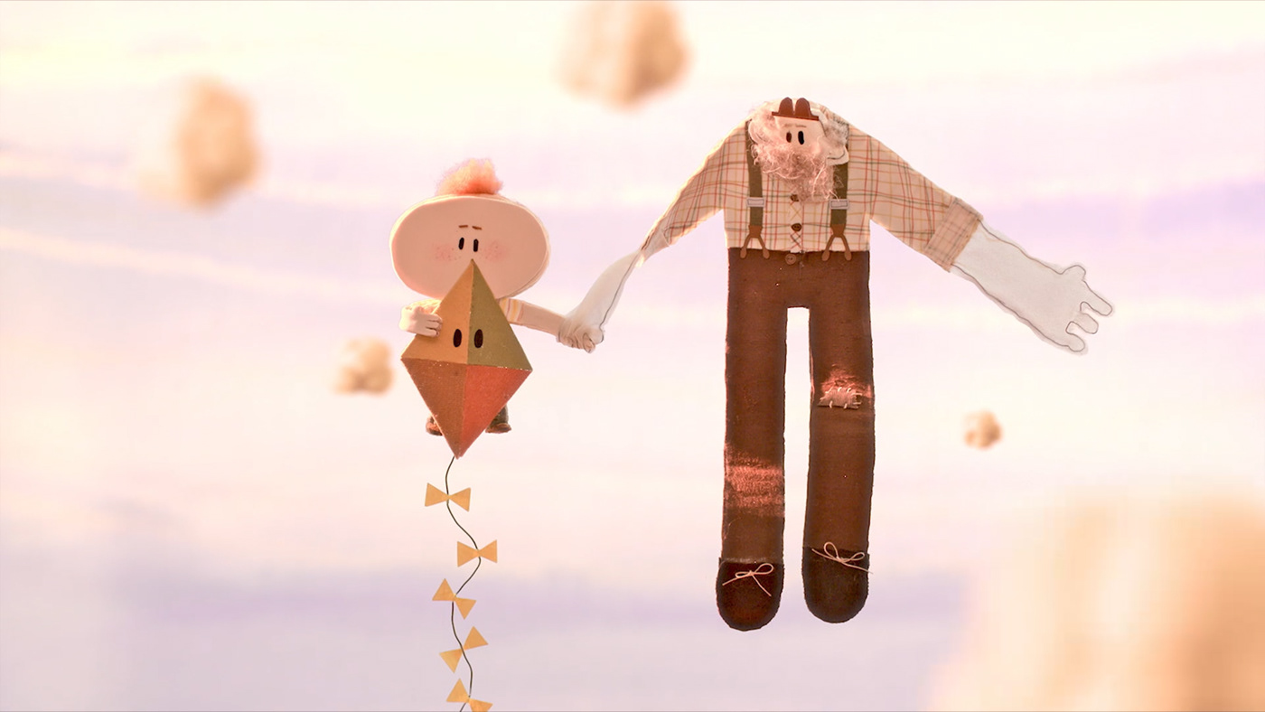 animation  stopmotion short film puppets metaphore cinematography For Kids seasons Kite grandpa