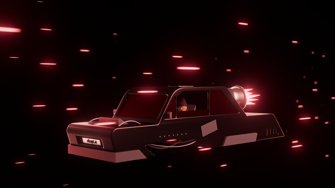 3D animation  c4d car cinema4d redshift