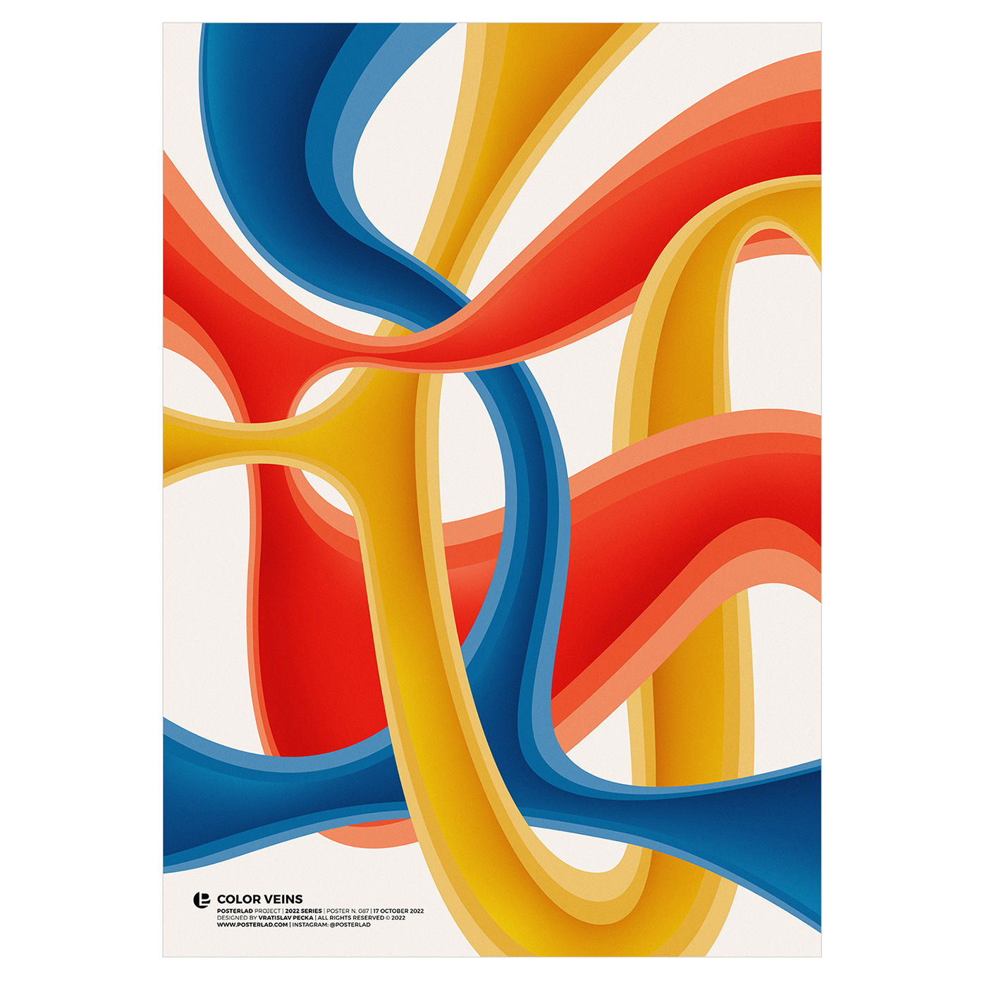 abstract affiche bauhaus colorful contemporary art Digital Art  Minimalism modern poster posterlad