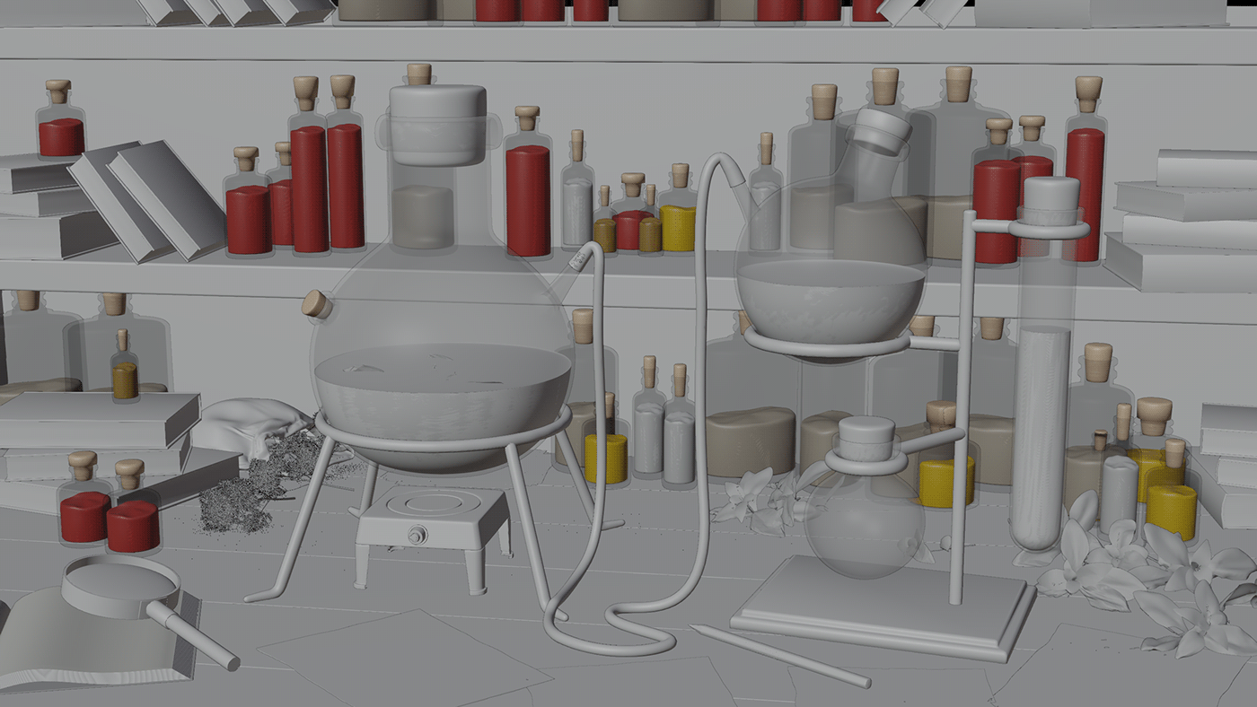 3D 3d modeling blender3d CGI glass indoor Render research science visualization