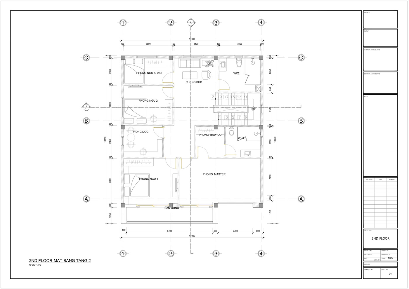 apartment interior technical drawing