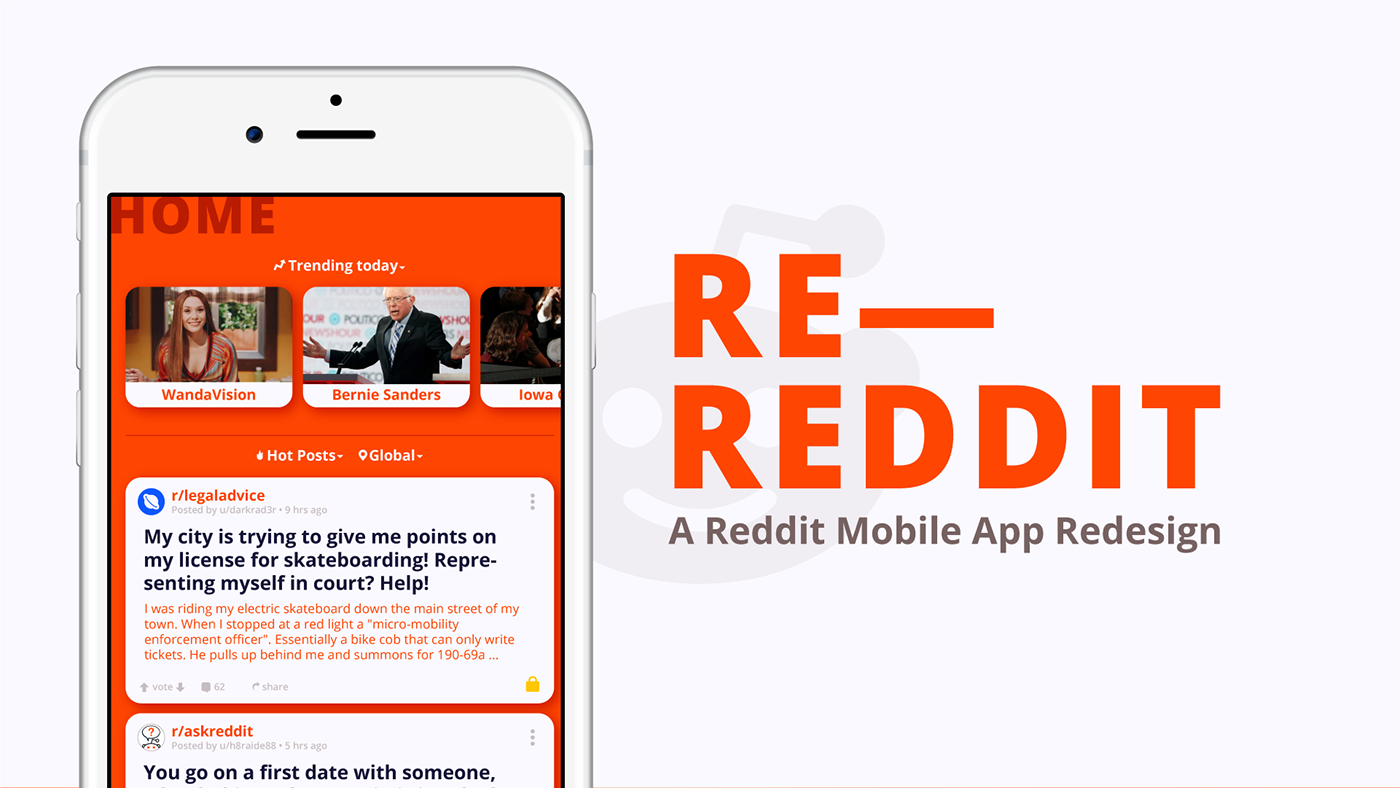 Mobile app reddit redesign