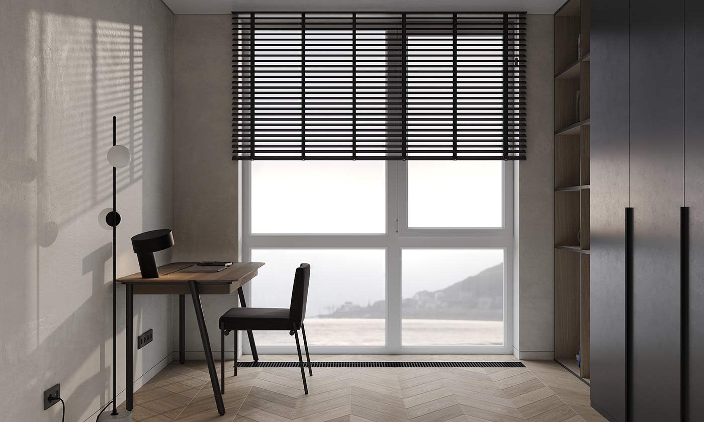 3D archviz cabinet furniture home office home office design interior design  Render