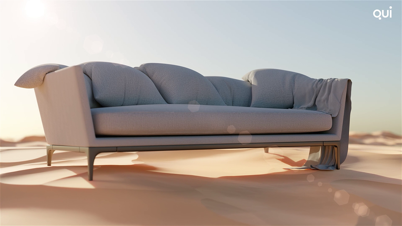 3D 3d animation product animation Social media post sofa furniture