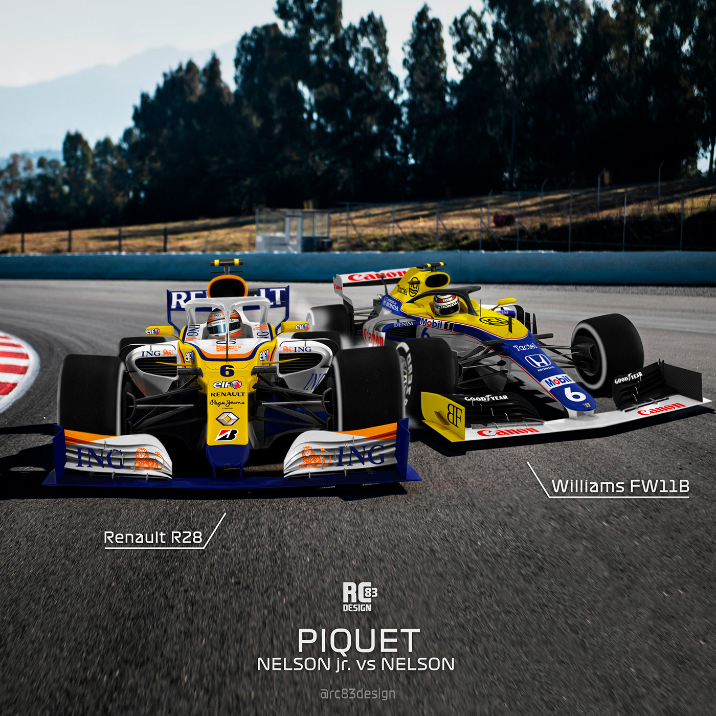 Livery livery design graphic design  Formula 1 formula one motorsports Racing Time Machine liveries rc83design