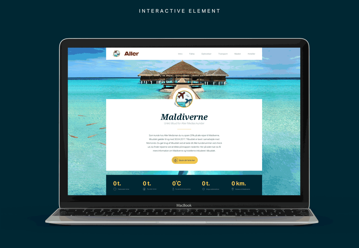 landingpage Maldives digital design UX design graphic design  Webdesign Travel