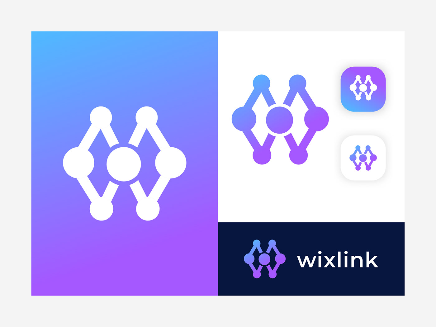 App logo letter w tech Logo Design logo maker minimalist modern networking Technology w connect Website