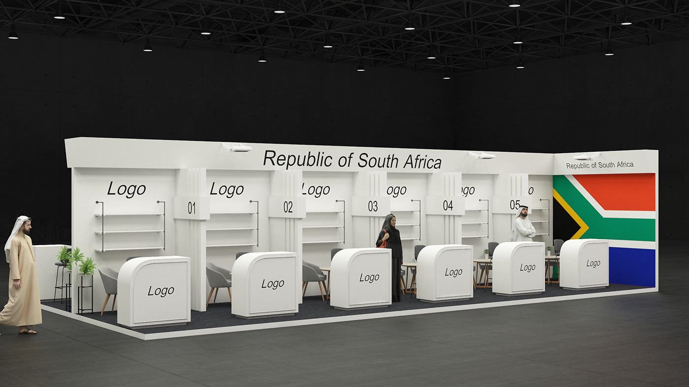booth Stand dubai UAE pavilion 3D gulf السعودية الامارات دبي