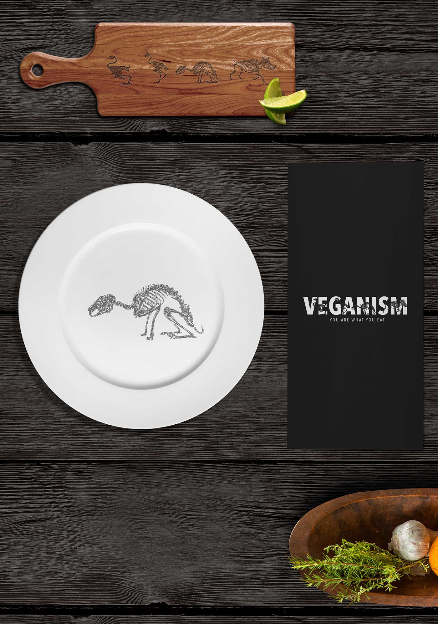 vegan skeletons animals identity provoking food&beverage stationary product store