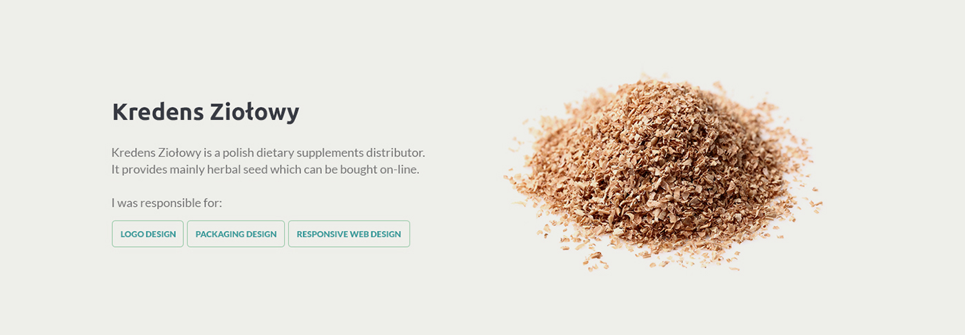 kredens ziołowy ziolowy herbs seed plants Food  shop online Ecommerce e-commerce logo