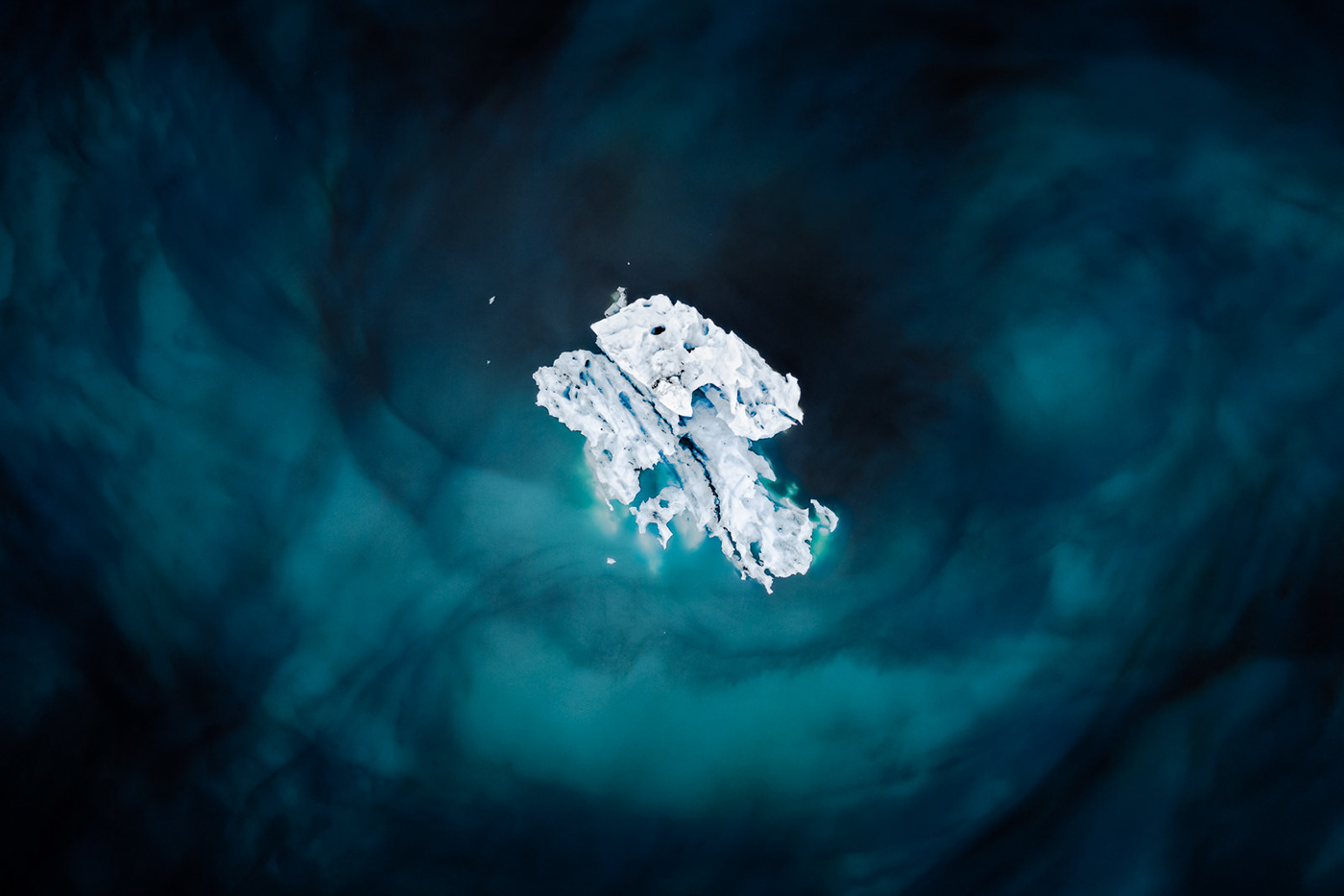 abstract Aerial cosmos flow ice iceberg iceland river universe water