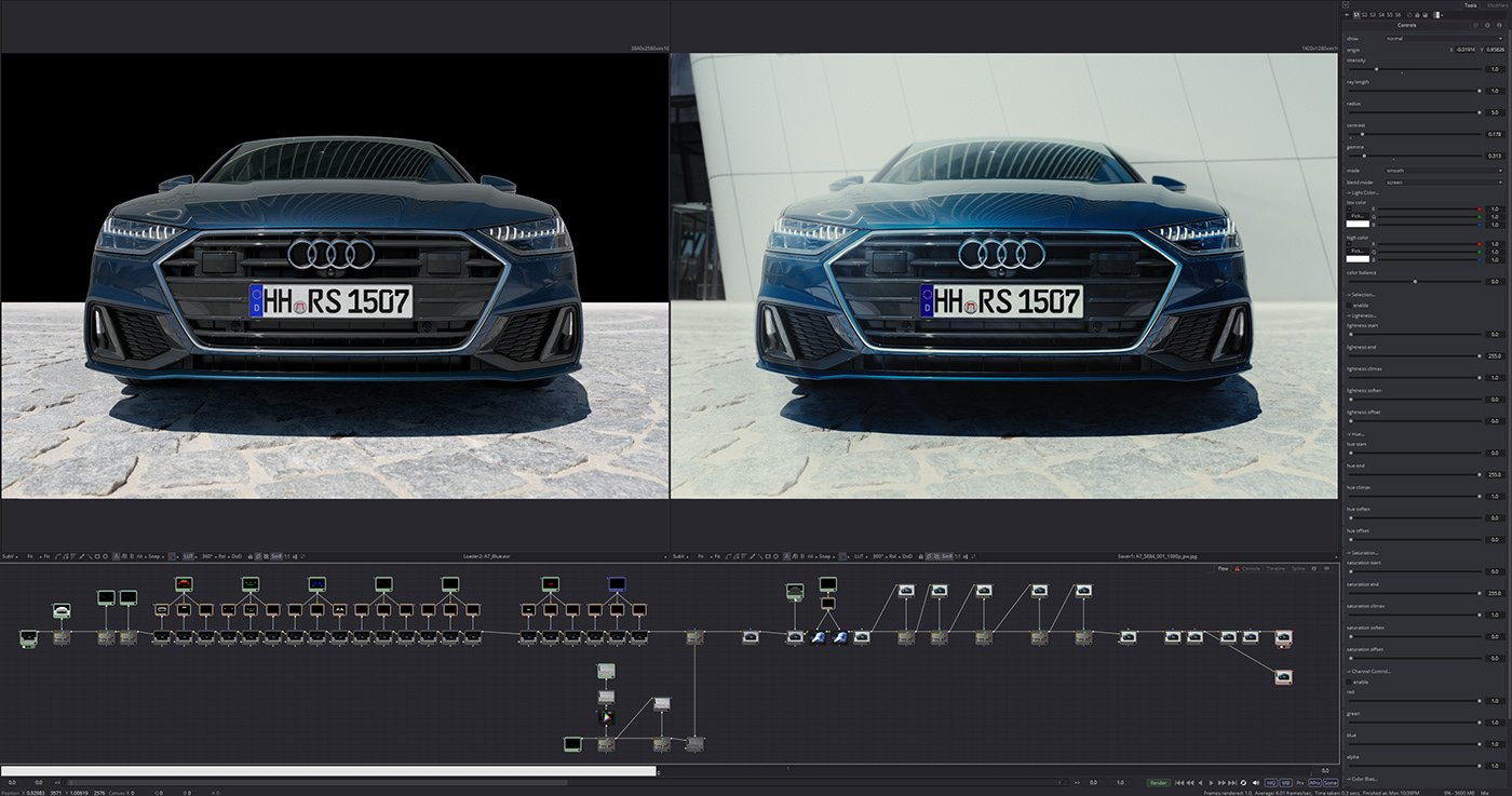Audi AudiS7 automotive   backplate CGI chaosgroup HDR Maya Render vray