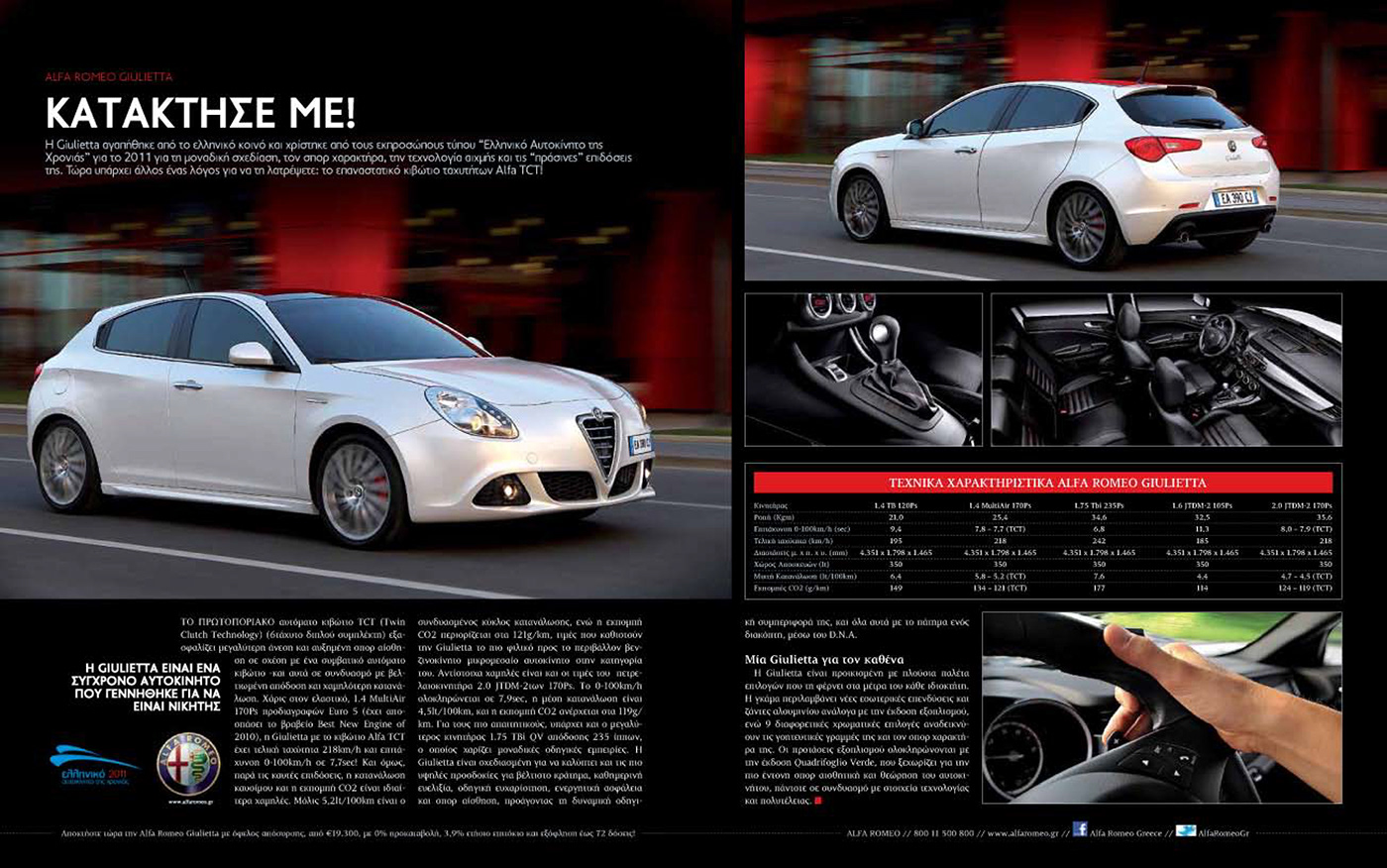 advertorial Advertorial Design alfa romeo car InDesign Layout magazine magazine layout magazines