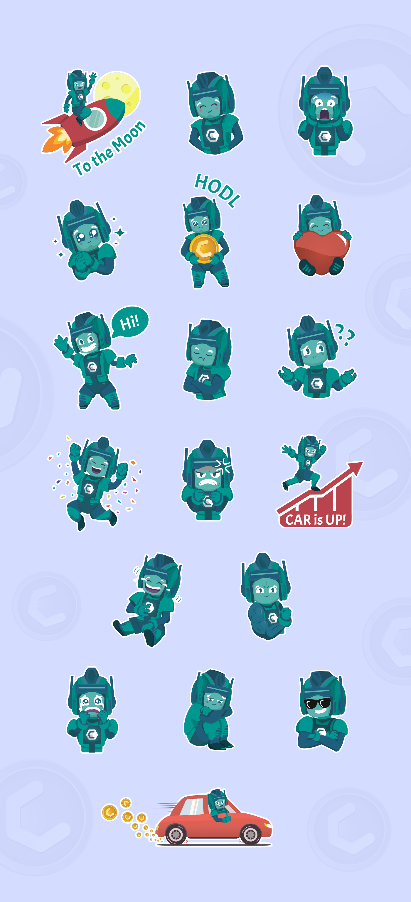 CarBlock Telegram  stickers  on Behance