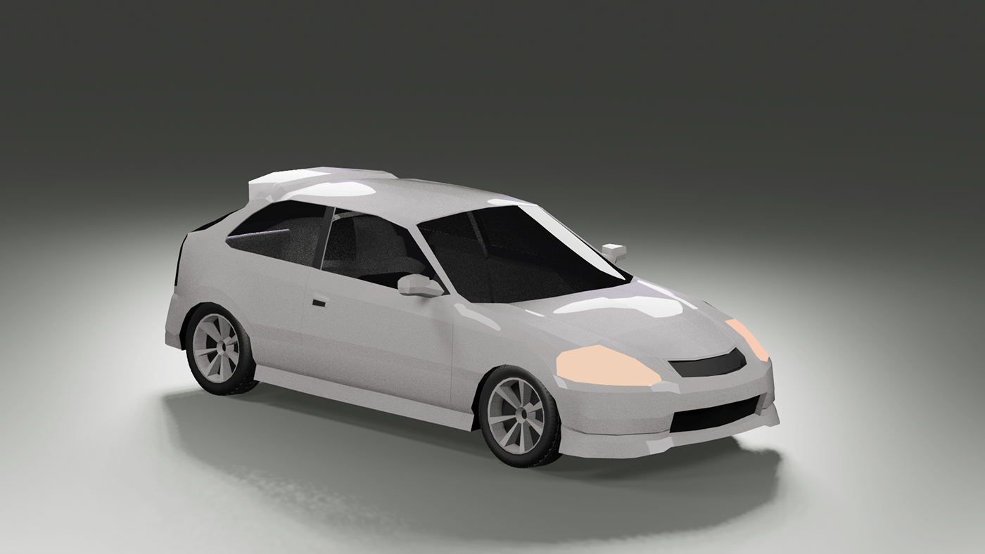 Vehicle car 3D Render blender 3d modeling blender3d Digital Art  Low Poly rendering