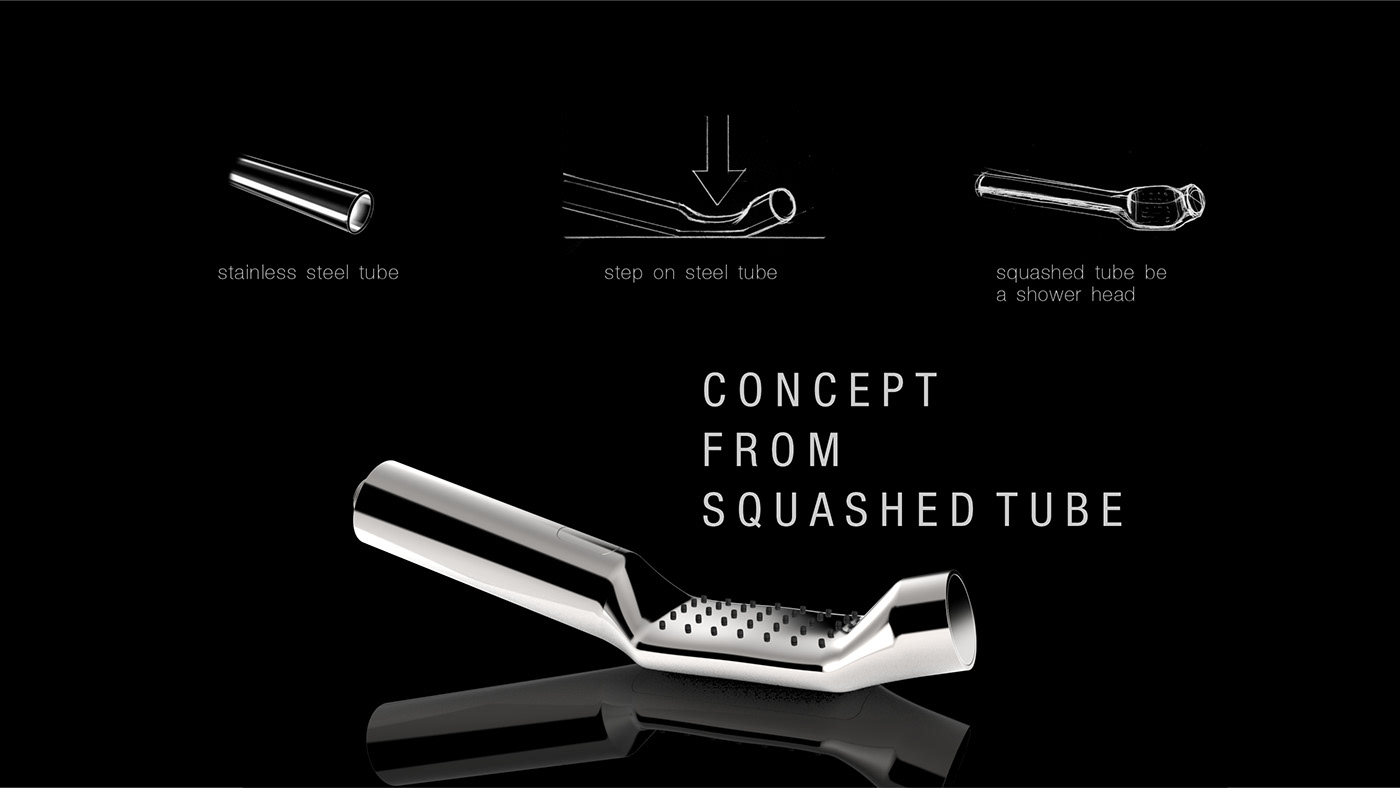 industrial design  product design  design 3D steel metal SHOWER stainless steel bathroom showerhead