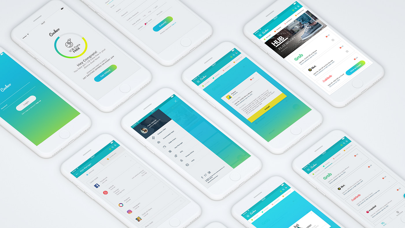 Clean and Simple Mobile App UI Design inspirational on 