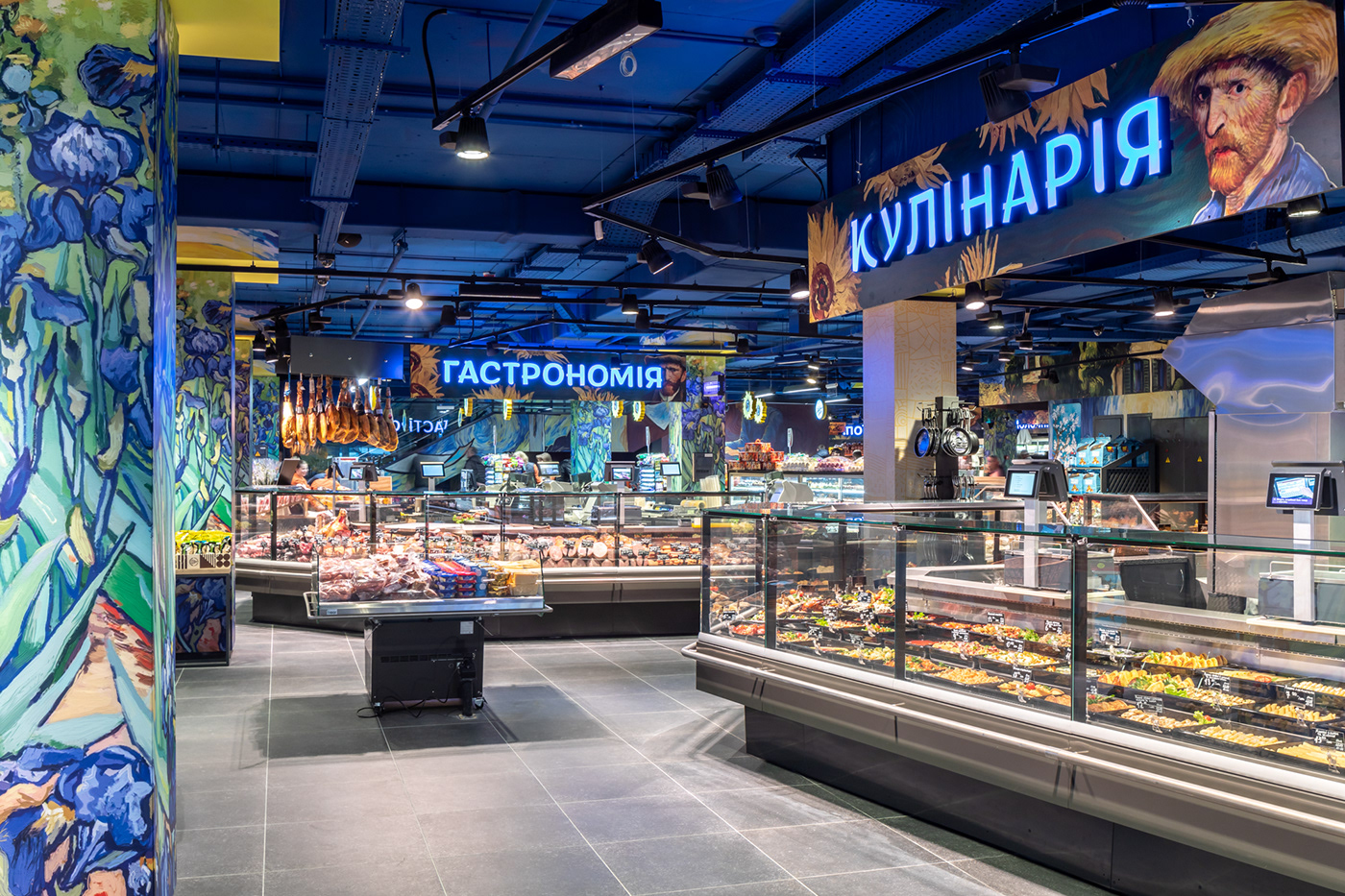 Retail Interior design Photography  sergiykadulinphotography ukraine Supermarket Silpo Interior Photography shop