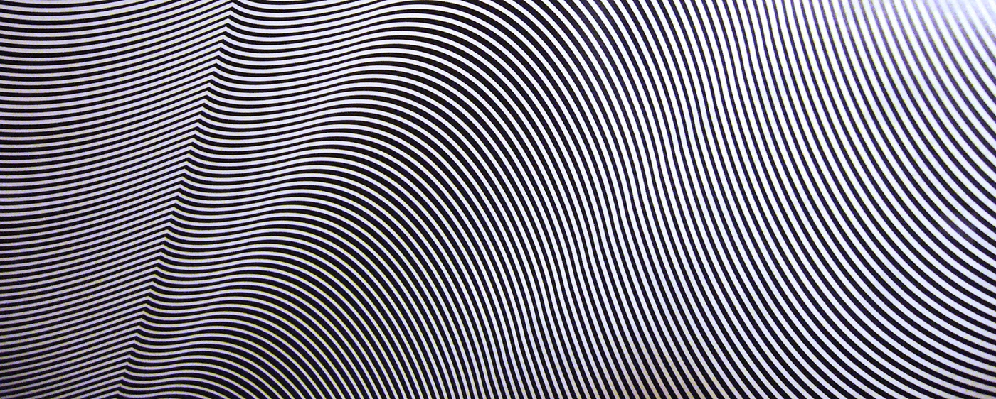 line moire interference black White poster motion kinetic hallucination