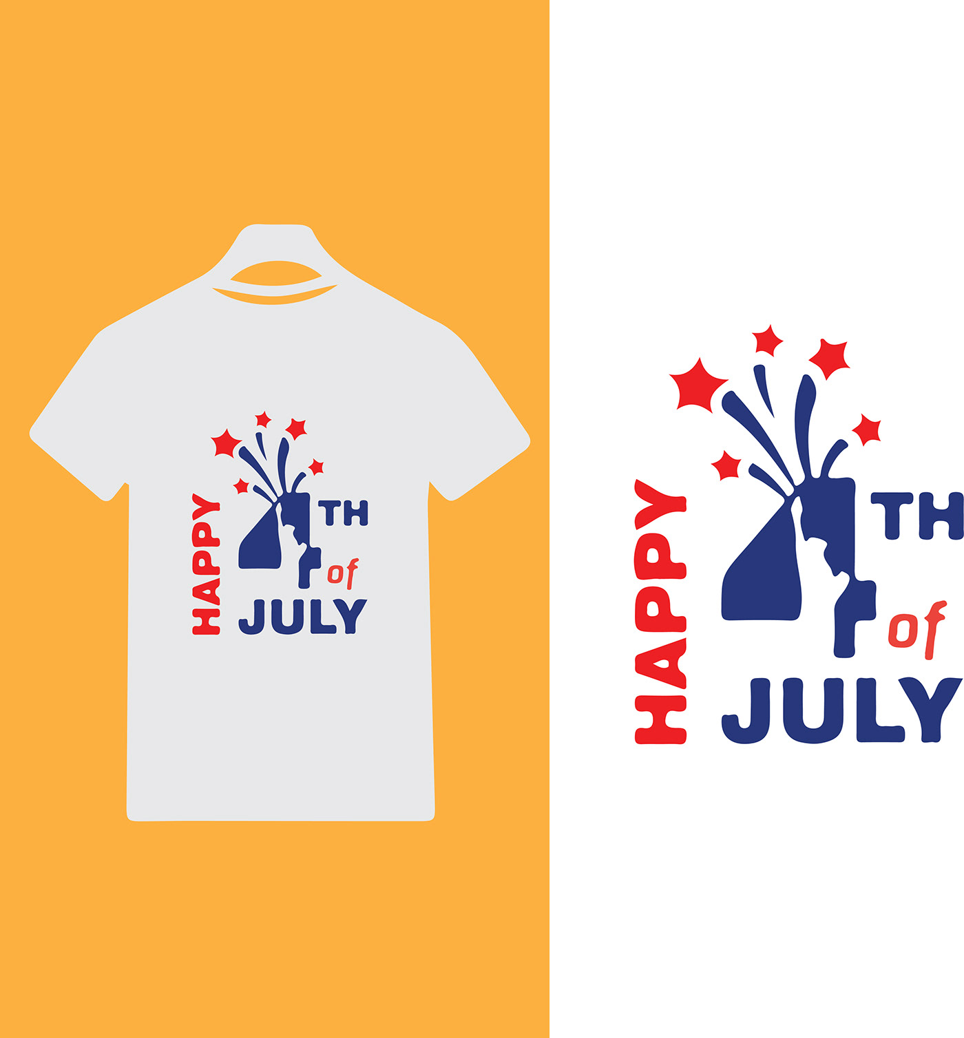 t shirt design typography   design 4 th july