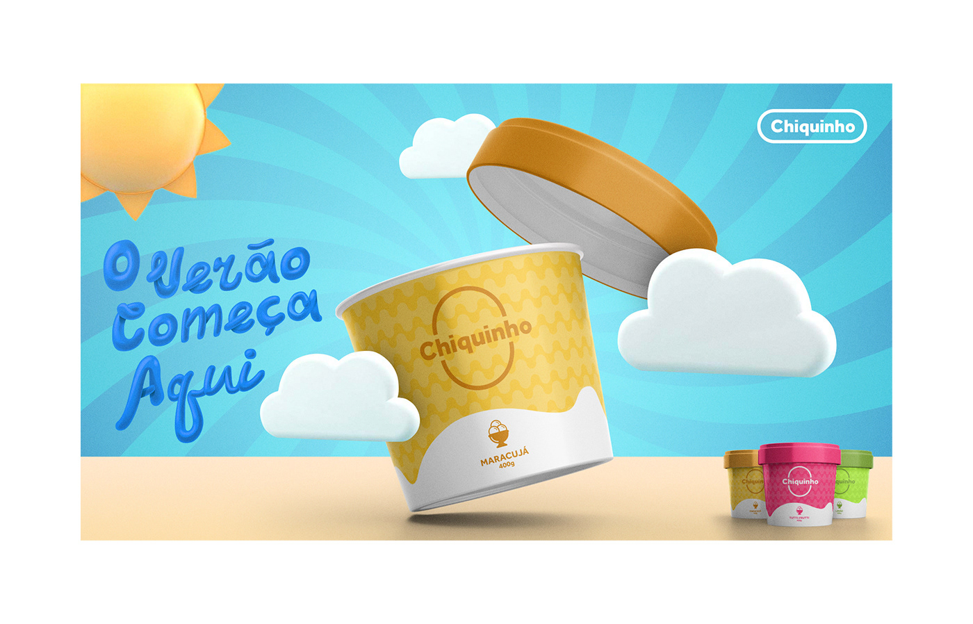 ice cream Packaging Candy summer Identity Design food branding packaging design product