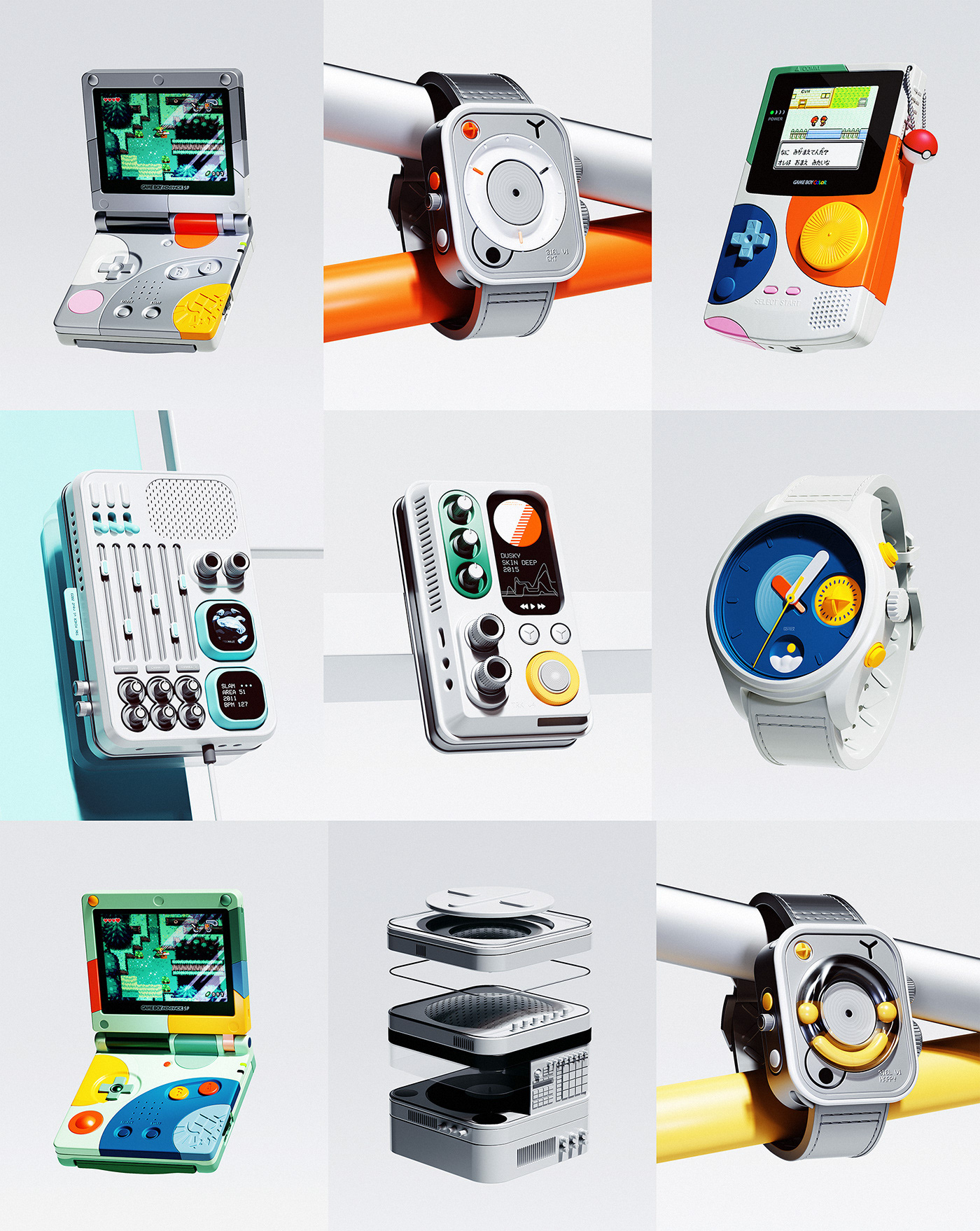 watch console playstation Nintendo Sony product design  apple watch product Tarka colors
