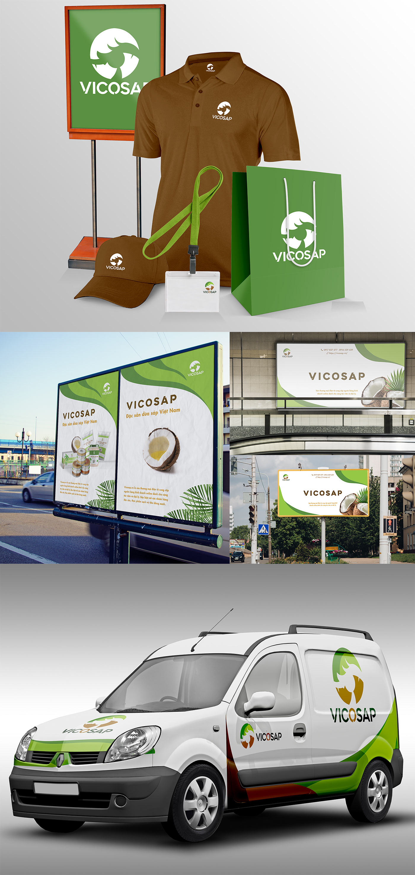 brand guidelines visual identity marketing   design Coconut logo Packaging Mockup Brand Design Advertising 