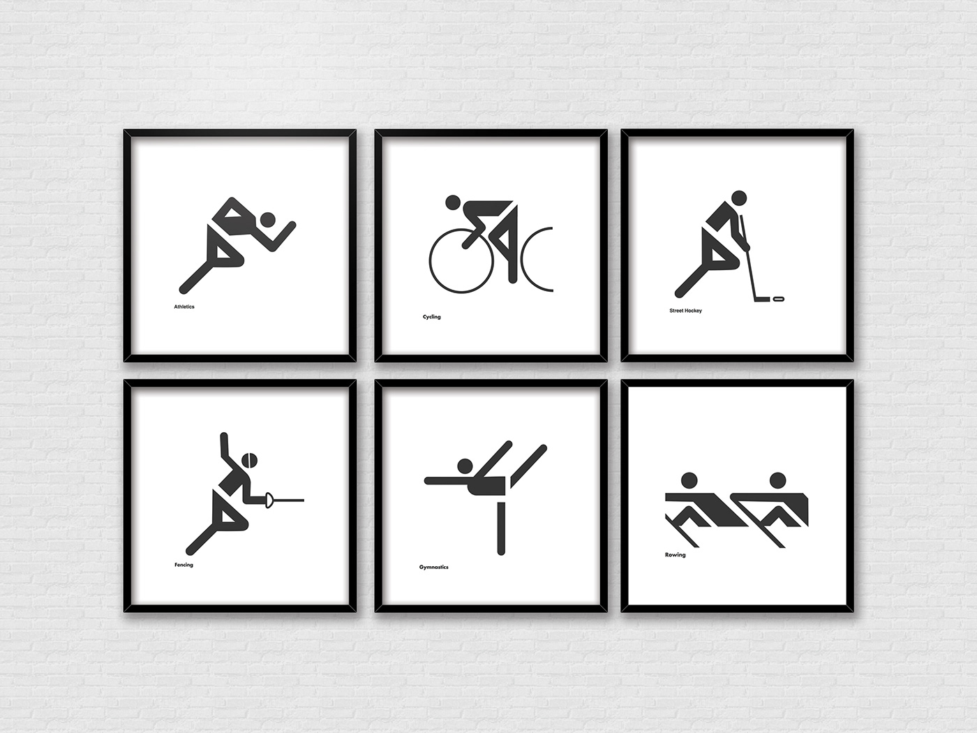 pictograms Olympic icons icons logos design